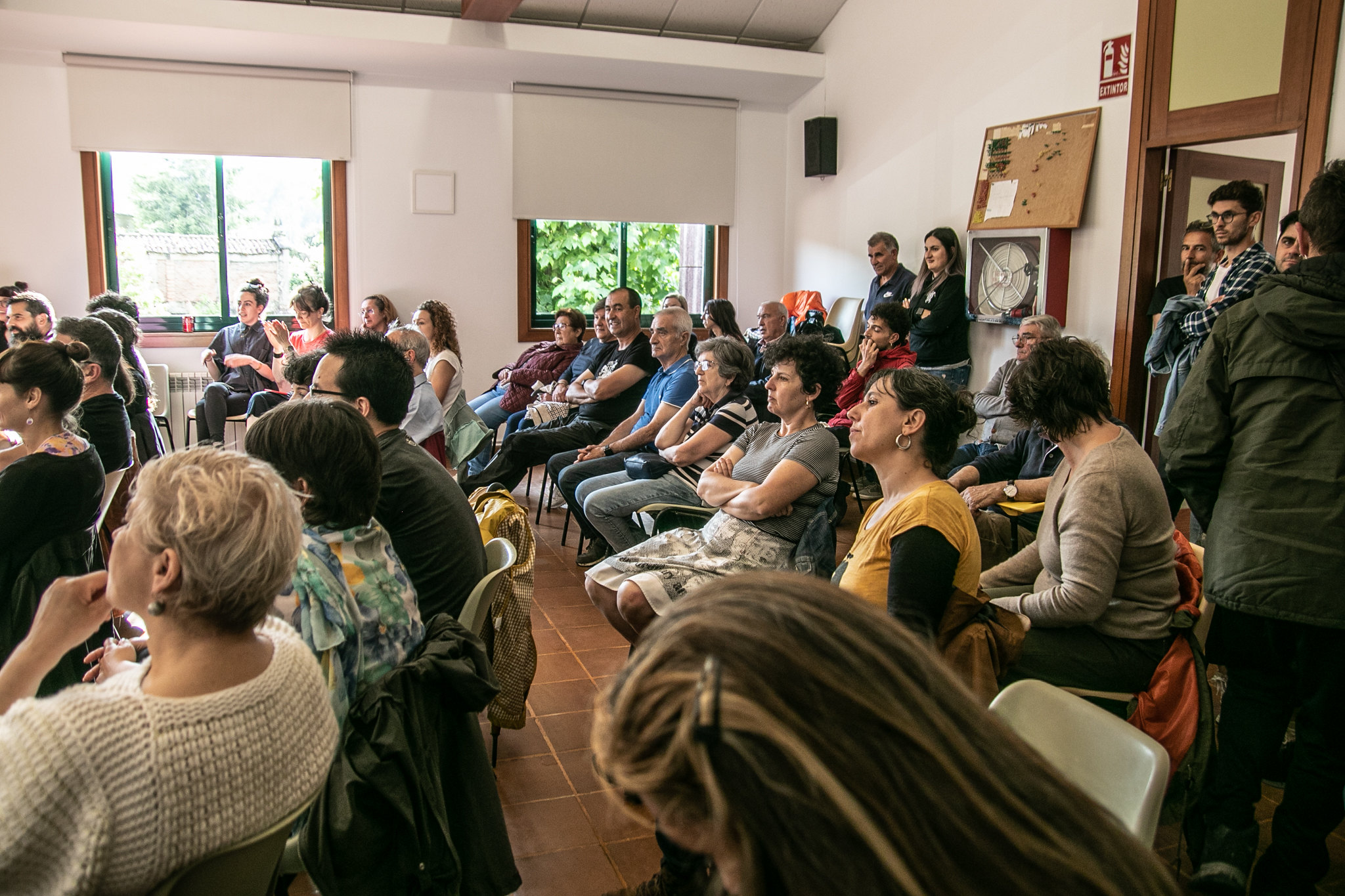One of the meetings with the Montes de Couso community that took place in Galicia towards the end of may. © Andreia Iglesias