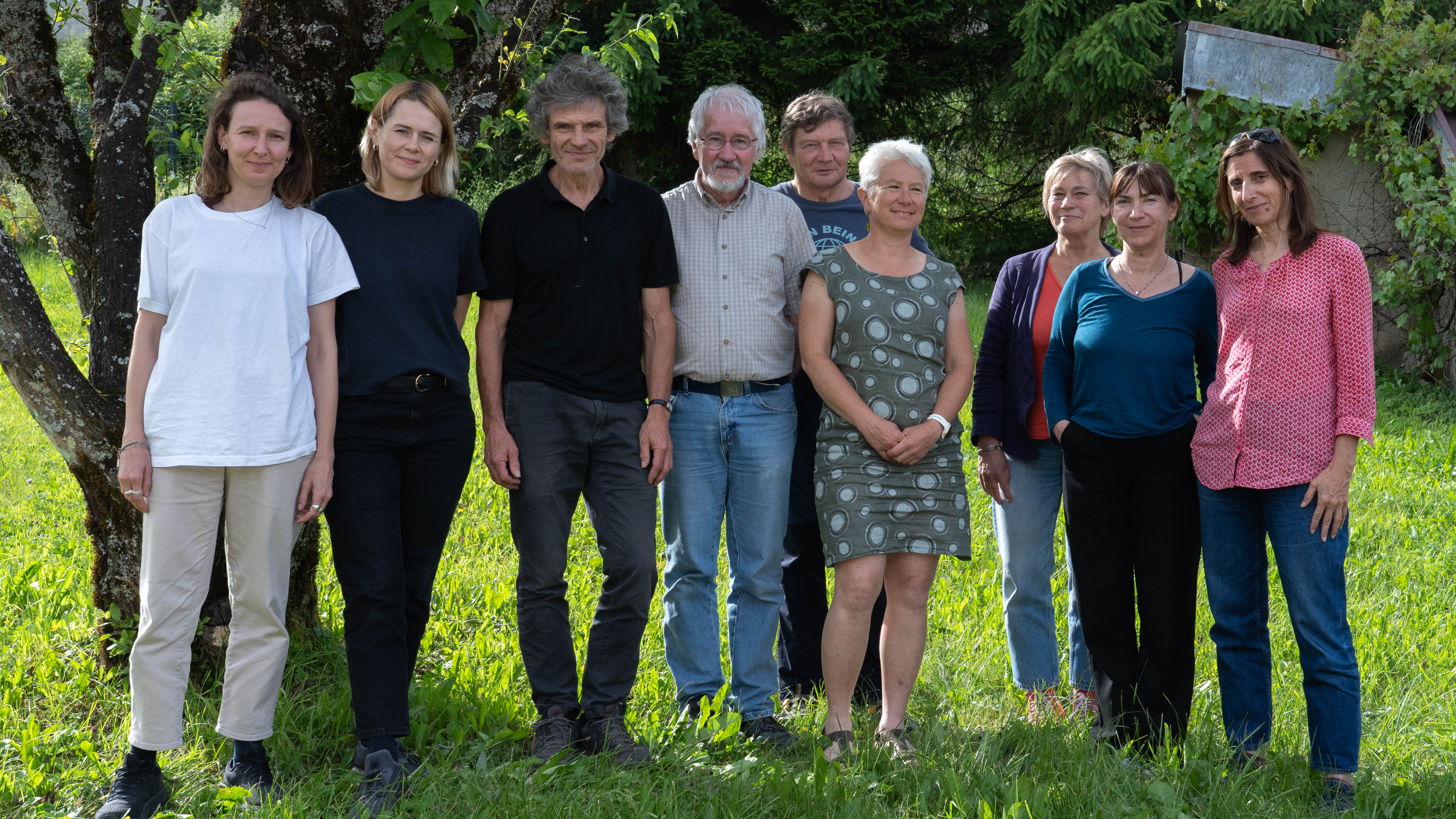 A photo of one of the mediator's field work sessions with the commissioners.